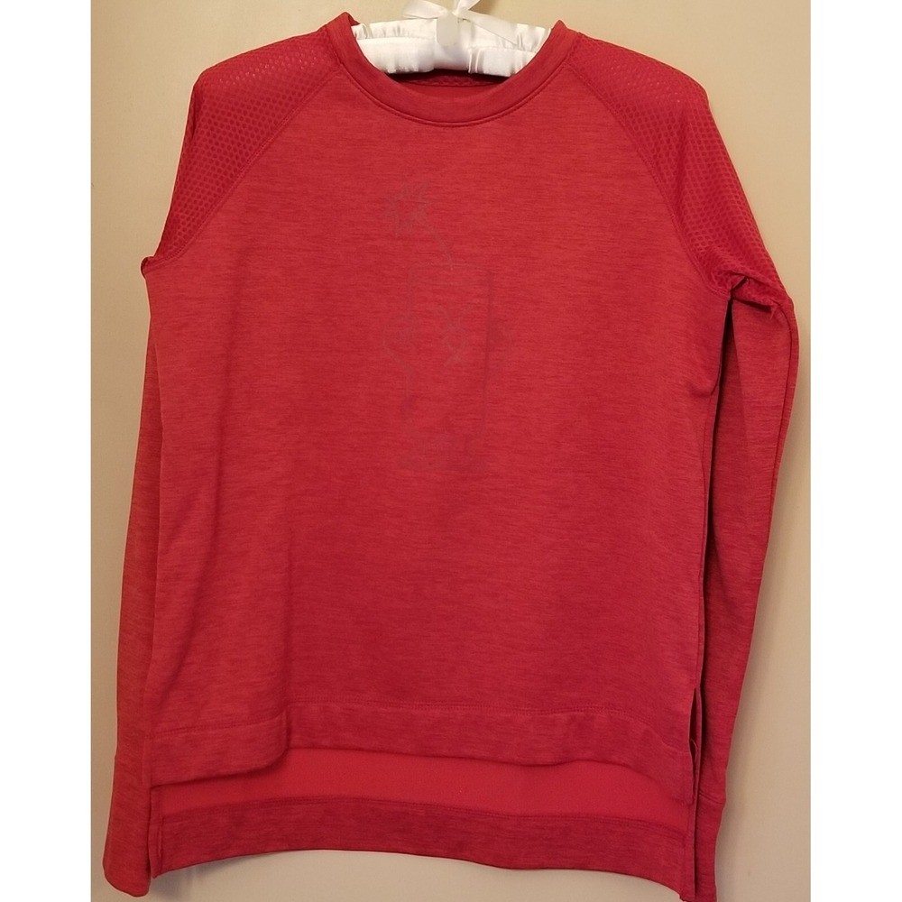 Augusta FIRECRAKERS Softball Long Sleeve RED Giant Logo Sweatshirt Ladie's Sz XS